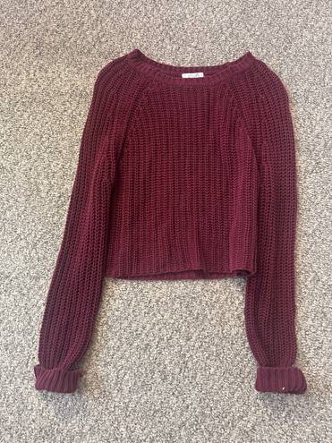 Delia's  maroon knit sweater