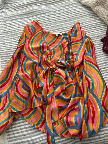 Revolve Rainbow Wrap Top