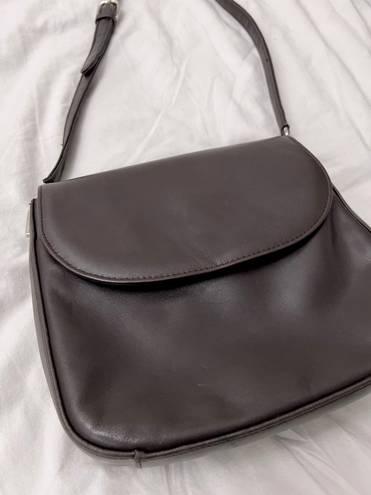 Hillard & Hanson Hillary & Hanson Leather Brown Crossbody Bag