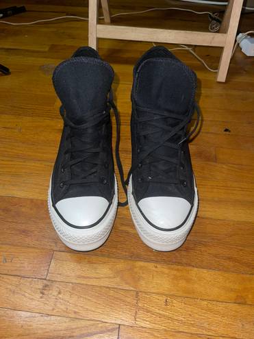 Converse Black Platform