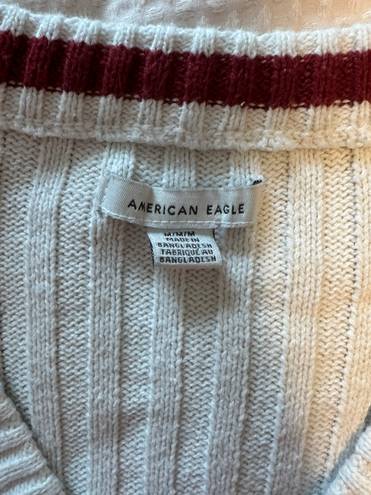 American Eagle Outfitters Cropped Creme Cardigan