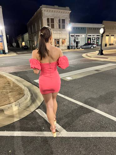 RUNAWAY THE LABEL Pink Mini Dress