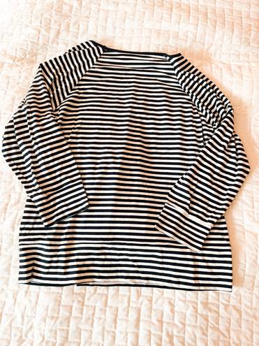 Coldwater Creek Striped Long Sleeve Top Size Medium 10/12