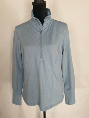 Athletic Works Athletic Blue Zip Front Top
