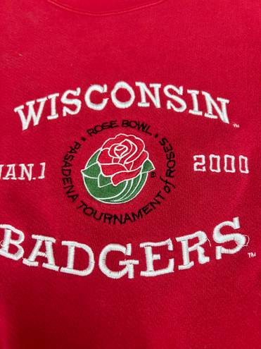 Lee Vintage  Wisconsin Badgers Rose Bowl 2000 Crewneck