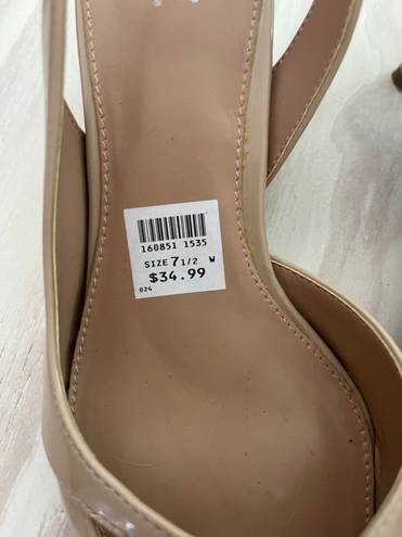 Beige SLINGBACKs Tan Size 7.5