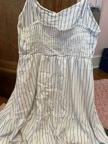 Old Navy Blue And White Striped Dress