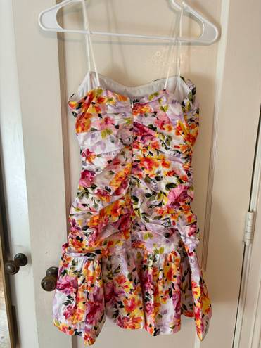 DO+BE Floral Ruched Mini Dress