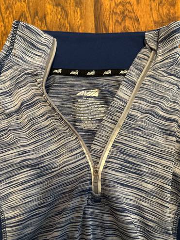 Avia Blue Half Zip Up Workout Top