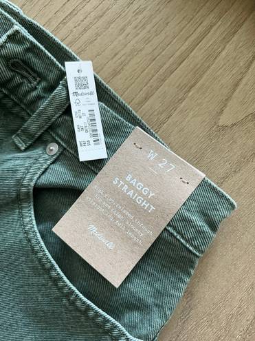 Madewell baggy straight jeans: garment-dyed edition