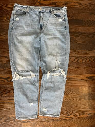 American Eagle Ripped Knee Mom Jeans 