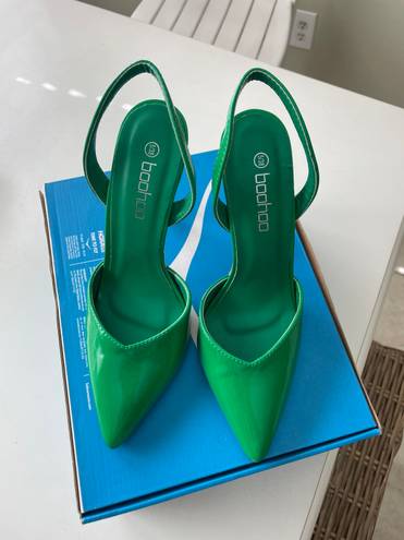 Boohoo Green Heels