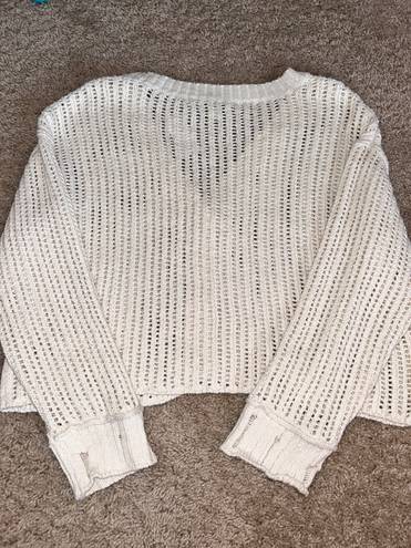 American Eagle Cream Cardigan