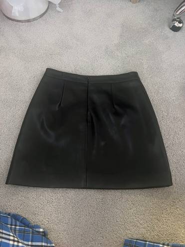 Altar'd State Black Leather Skirt