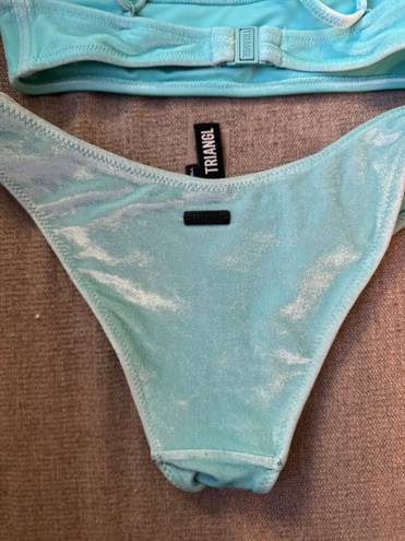 Triangl Blue Velvet  Bikini Size Xxs