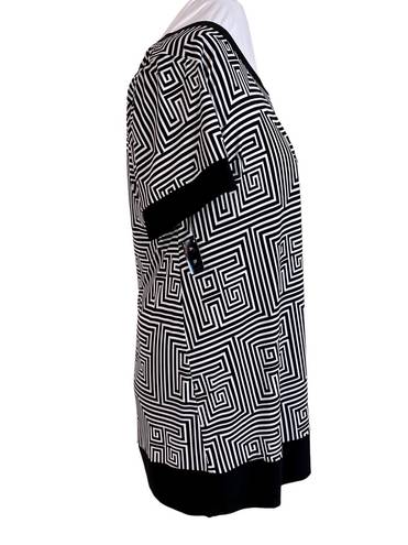 Tiana B NWT Modern Geometric Greek Style Pattern Swing Dress 22W
