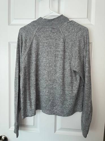 Abercrombie & Fitch  Grey High Neck Long Sleeve