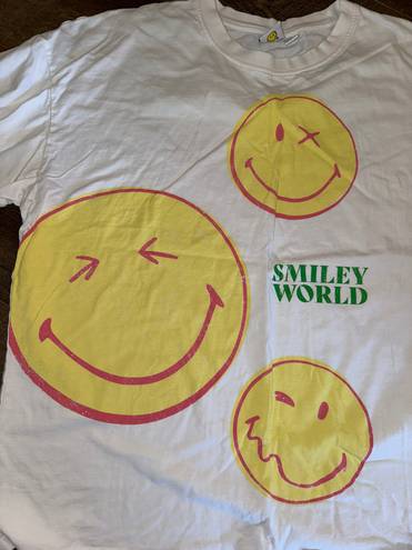 Smiley Tee White Size L