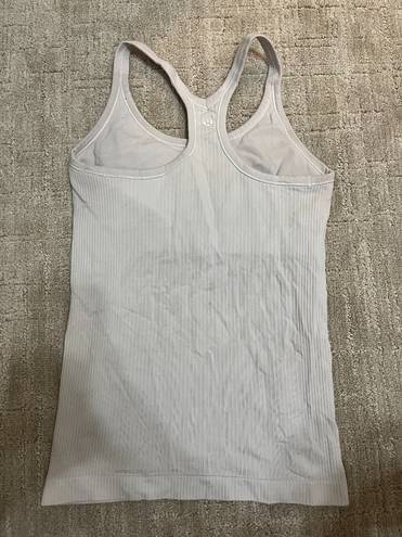 Lululemon White Ebb to Street Tank