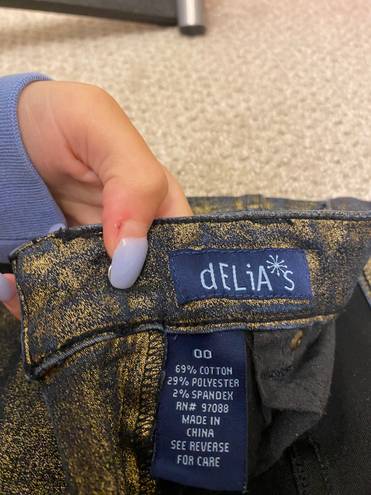 Delia's Skinny Jeans With Gold Detail