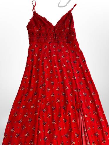 Free People Red Maxi Dress