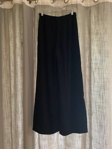 Lulus NWOT  Proper Style Black High-Waisted Wide-Leg Pants - M