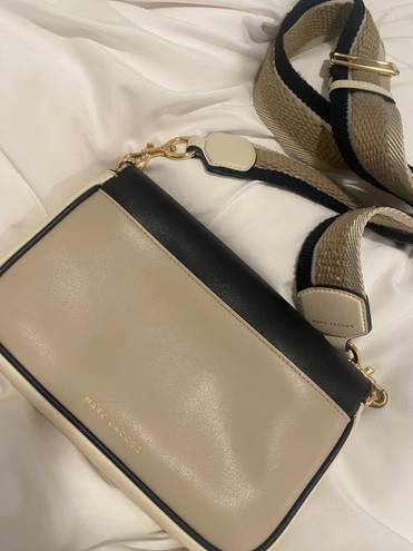 Marc Jacobs J Crossbody Bag (Beige + Black)