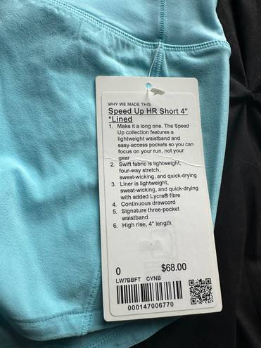 Lululemon Speed Up MR Short 4” Lined