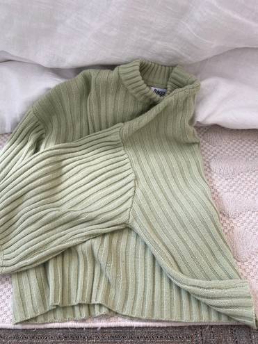 Princess Polly Green Ribbed Sweater