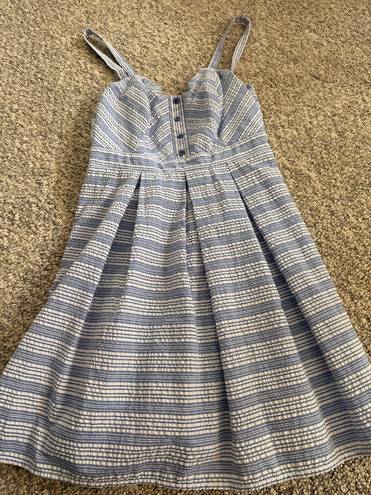 Charlotte Russe light blue/white striped dress