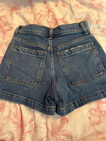 Madewell High Waist Sailor Jean Shorts