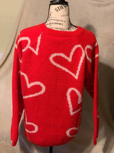 easel ( Los Angeles) Heart Sweater: Size Small