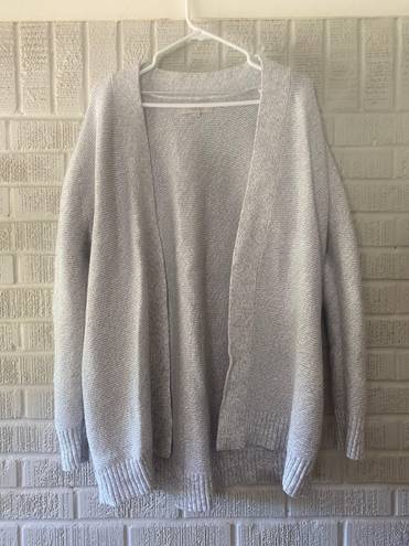 Loft Oversized Gray Cardigan