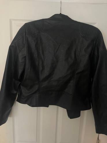 Black Leather Jacket Size L