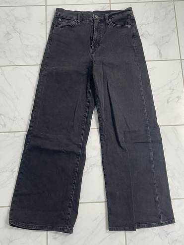 Gap Black Wide Leg High Rise Jeans