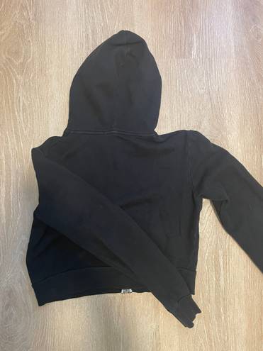 Brandy Melville Black Cropped Hoodie