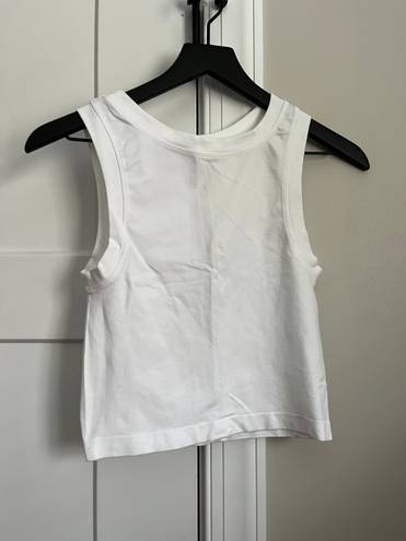 Aura White Workout Tank 