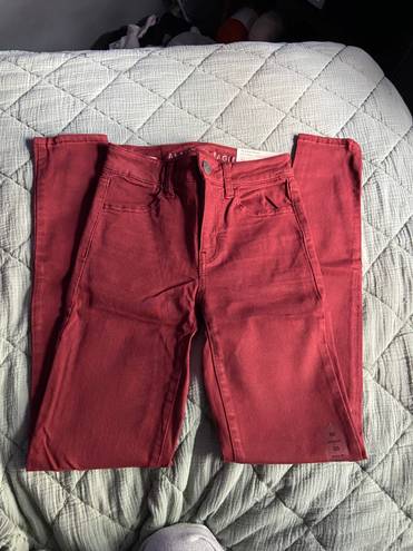 American Eagle Red/Rust Hi-Rise Jegging