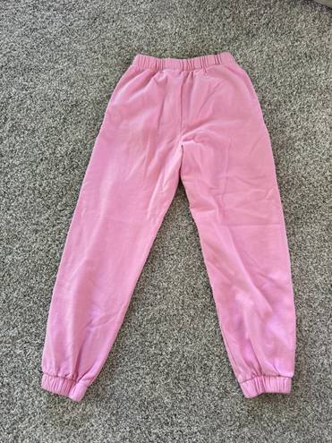 Brandy Melville Bubble Gum Pink Sweatpants