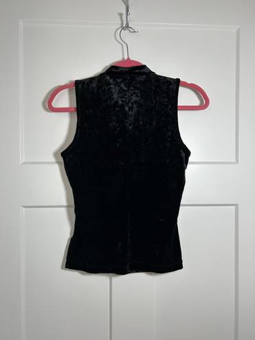 Candie's Small crushed velvet choker sleeveless top