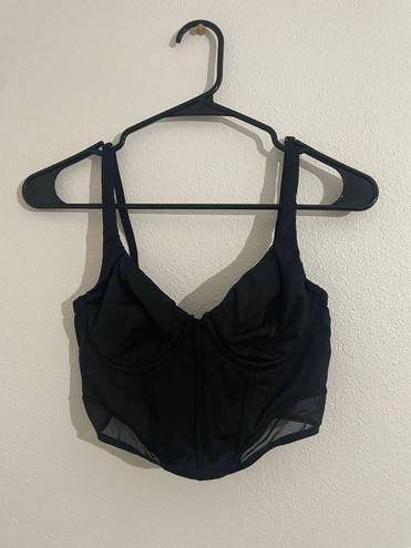 Gilly Hicks Black Spaghetti Strap Crop Top