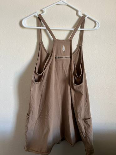 Free People Movement Hot Shot Mini Dress | NWOT | Small | Mocha Latte