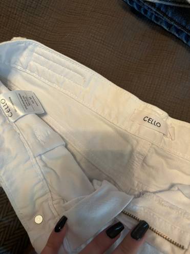 Cello White jean shorts