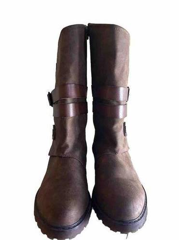 blowfish  Womens Malibu Vegan Leather Mild Calf Boots Brown Sz 8.5