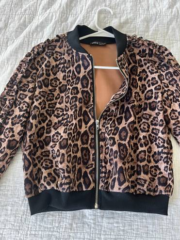 SheIn Leopard Bomber Jacket