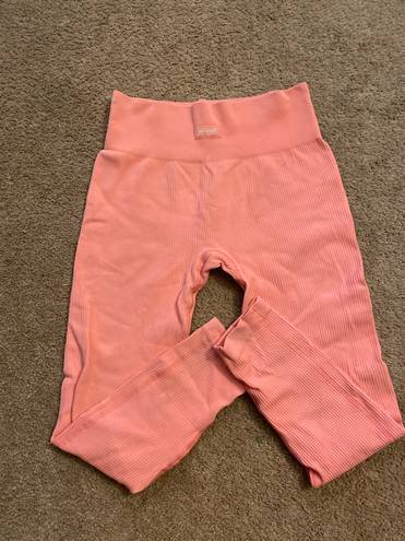 Bo and Tee  Peach/Light Pink leggings