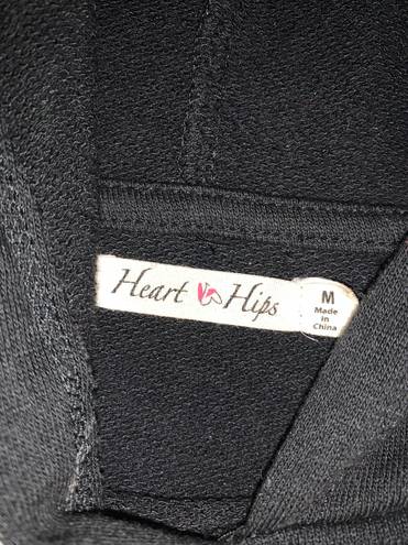 Heart and Hips black hoodie