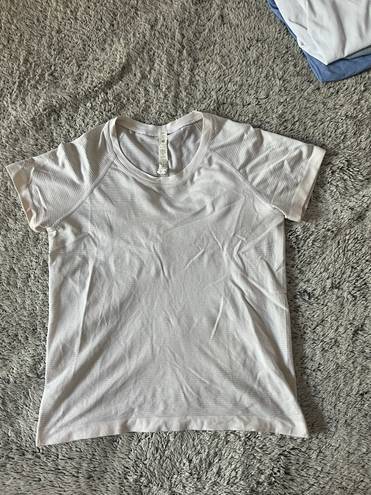 Lululemon White Swiftly Tech Short Sleeve