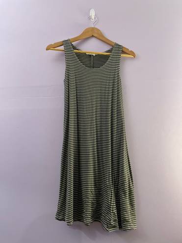 Marshalls Army Green And White Dress