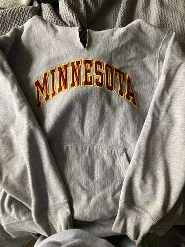 Minnesota Sweatshirt Hoodie Gray